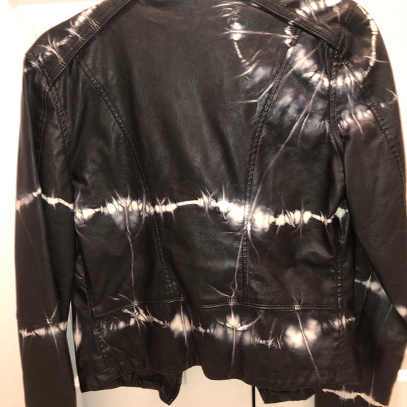 Blank Nyc Tie Dye Vegan Leather Jacket 